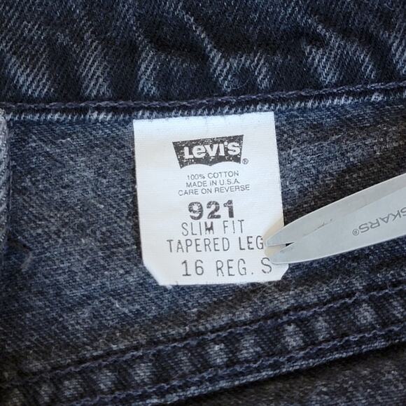 Levi's 921 Size 16 R Vintage Slim Fit High Rise Jean Blue - Picture 6 of 13